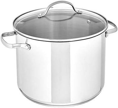 8-Quart Stainless Steel Stock Pot with Lid
