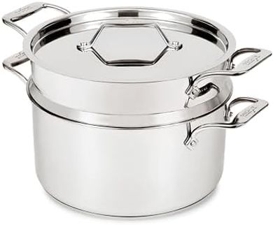 All-Clad 8-Quart Stainless Steel Multi-Pot with Strainer and Lid
