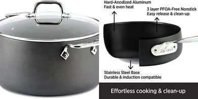 All-Clad 8-Quart Hard-Anodized Nonstick Stockpot with Lid
