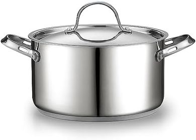 Cooks Standard 6-Quart Stainless Steel Stockpot with Lid
