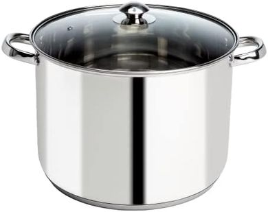 Ecolution 16-Quart Stainless Steel Stock Pot with Glass Lid
