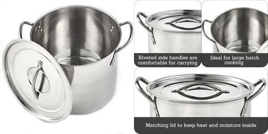 IMUSA 20-Quart Stainless Steel Stock Pot
