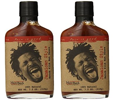 Jamaican Hot Sauce (2 x 7oz), All-Natural, Keto-Friendly
