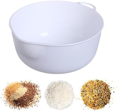 BPA-free plastic rice & quinoa washing bowl/strainer (2-quart)
