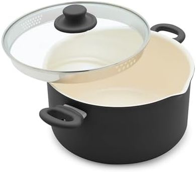 GreenLife 6QT Ceramic Stockpot: Nonstick, PFOA-Free, Oven-Safe, Dishwasher-Safe
