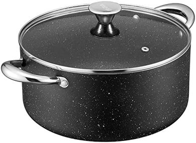 BEZIA 6-Quart Nonstick Stock Pot: Induction & Oven Safe
