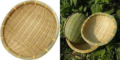 Handmade Bamboo Plates & Serving Baskets (Sieves & Dustpan)
