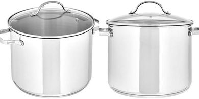 8-Quart Stainless Steel Stock Pot with Lid
